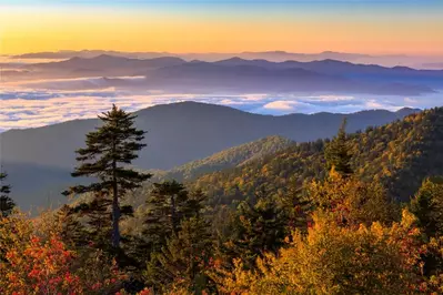 clingmans dome fall