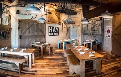 dining area in Five Oaks Farm Kitchen