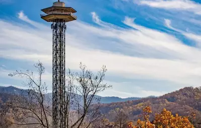 Gatlinburg Space Needle during fall