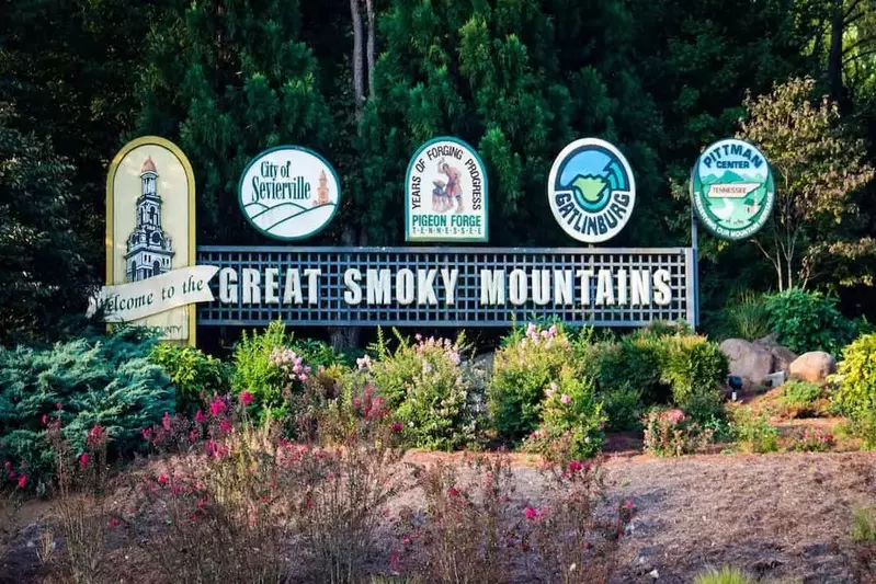 Sevier County Welcome Sign