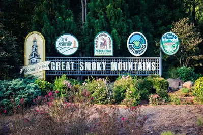 Sevier County Welcome Sign