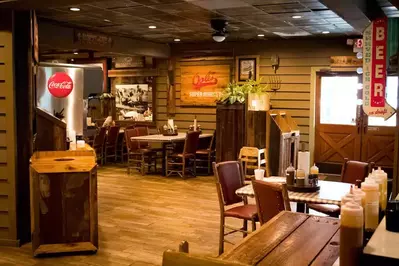 dining area in Bones BBQ Joint