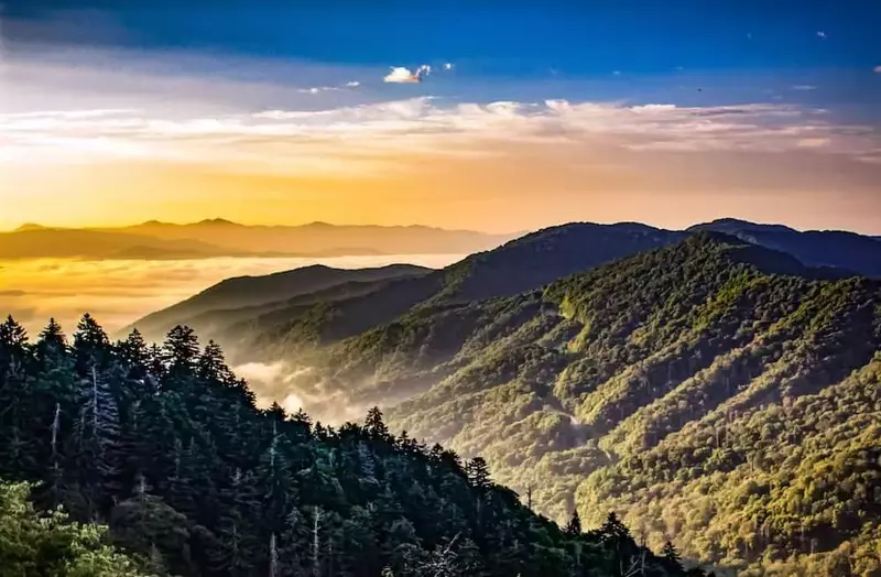 newfound gap in the smoky mountains