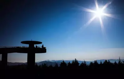 sunset at Clingmans Dome