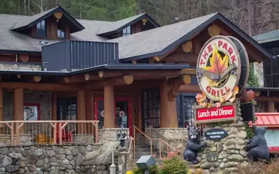 Outside of the Park Grill restaurant in Gatlinburg