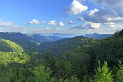 view of the smoky mountains