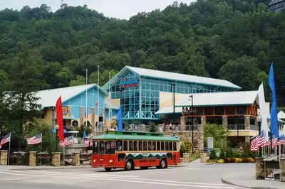 The outside of Ripley's Aquarium of the Smokies.