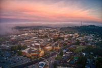 sunset over Sevierville Tennessee